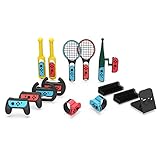 Regalo perfecto: dé una agradable sorpresa a sus hijos o amigos con un juego completo de juegos de interruptores. También es el mejor regalo para ti mismo, que te brinda disfrute exclusivo y ahorra dinero. Usa este kit de accesorios deportivos familiares para mejorar tu experiencia de juego a un nuevo nivel.