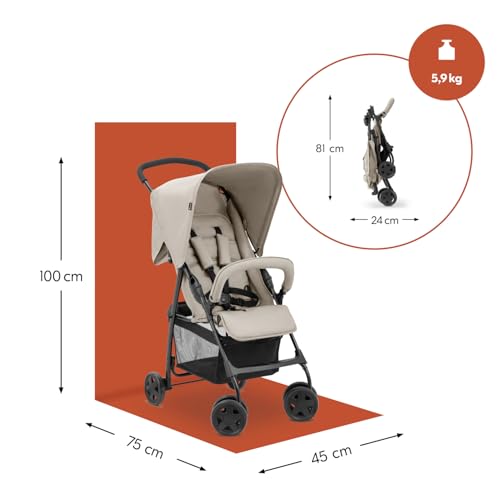 hauck Buggy Sport – federleichter Reisebuggy mit Liegefunktion (Minnie) – Bild 3