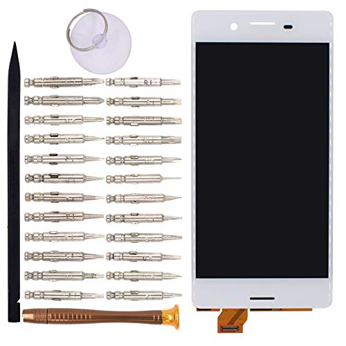 Image of LCD Screen Display with Digitizer Touch Panel Without Bezel Frame Compatible with Sony Xperia X PerCompatible withmance F8131 F8132(White)