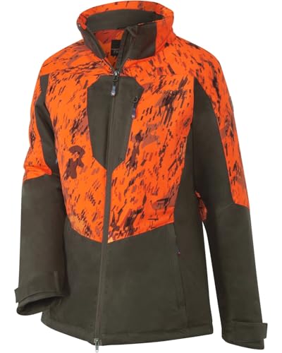 Parforce Damen Drückjagd-Funktionsjacke Oliv/Signaltarn, M