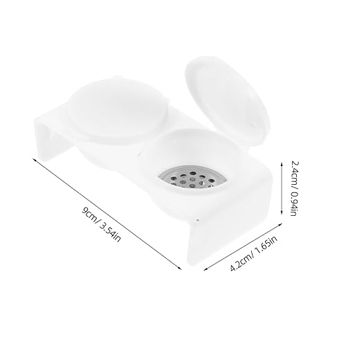 Miniatura 3 de FOMIYES Taza de plástico doble para arte de uñas, plato de remojo con tapas para mezclar polvo acrílico líquido para arte de uñas, herramientas de