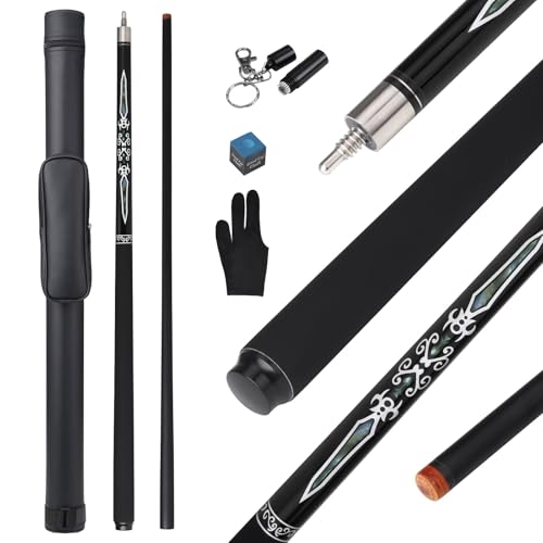 Taco de billar profesional con estuche rígido 13mm punta miniatura 1