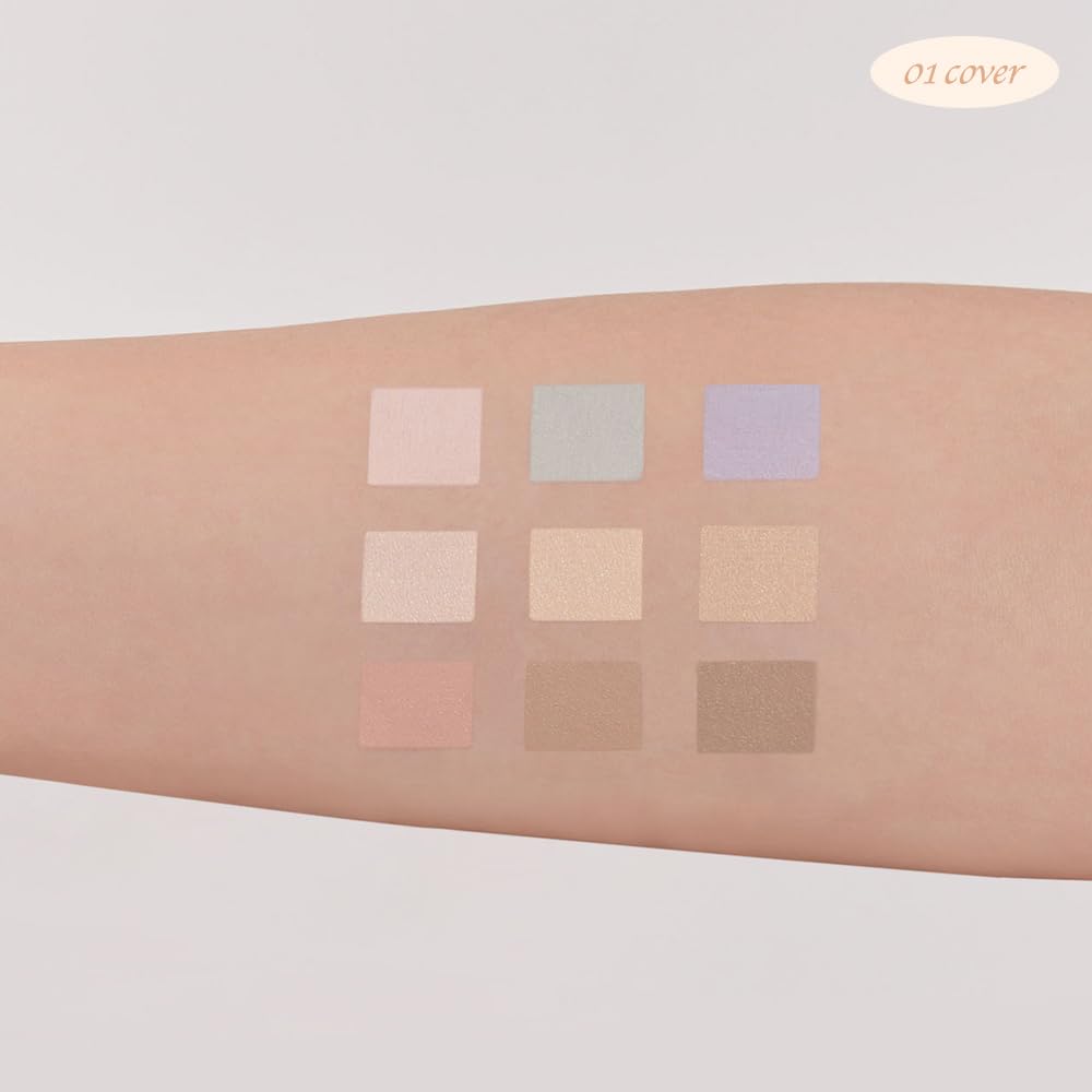 Paleta corrector profesional (cubierta 01) | Corrector de color | Maquillaje coreano | Vegano 7