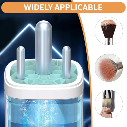 DOOCECIY Upgrade Electric Makeup Brush Cleaner Machine, Fully Automatic 6500rpm Make up Brushes Cleaner Suitable for All Brush - Image 5