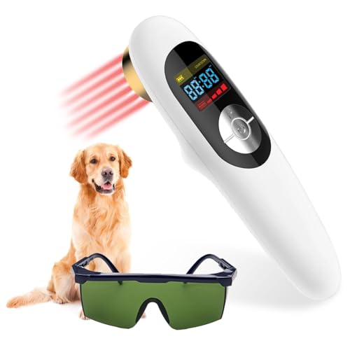 Image of Red Light Therapy Light for Dogs - Infrared Light Therapy for Pain Relief with Goggles and Storage Bag