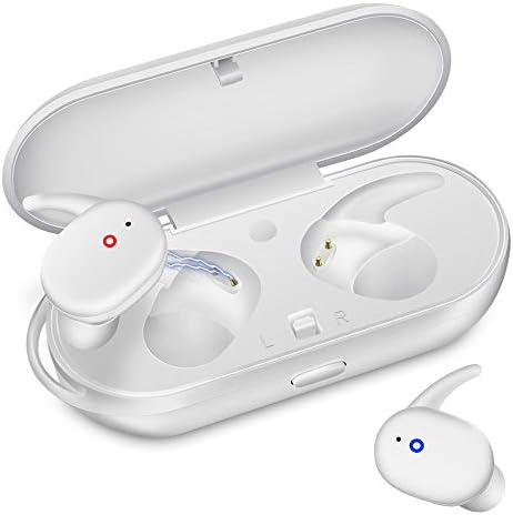 Wireless Earbuds,Upgraded Bluetooth 5.0 Bluetooth Earphones Deep Bass True Wireless Earbuds Stereo Hi-Fi Sound Wireless Headphones with Mic Charging Case Noise Reduction White