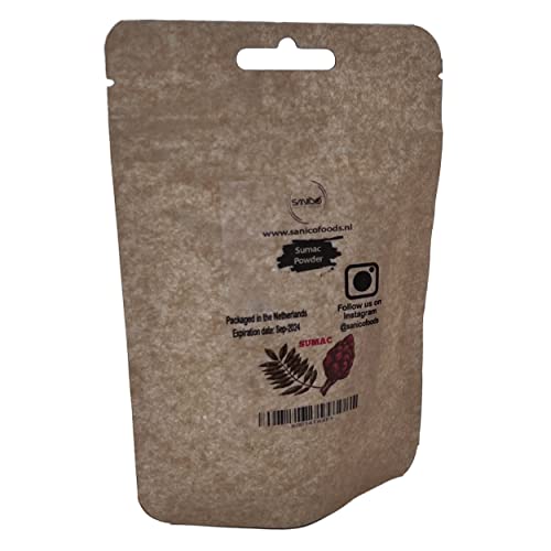 Sumachpulver - Sumak - Verwendung als Kebab oder Fleisch - gemahlenes Sumachgewürz - 100% natürlich (50 Gram) Cover
