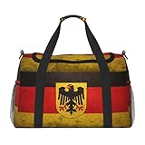 German Eagle Flag Duffel Travel Gym Sports Overnight Weekend Duffle Bags For Men Women