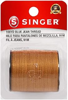 SINGER 67120 Blue Jean Thread, 100 Yards, Old Gold