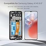 Dinow for Samsung Galaxy A14 4G Screen Replacement Kit, 6.6” LCD Screen for Galaxy A14 SM-A145F SM-A145F/DSN SM-A145M SM-A145M/DS SM-A145P SM-A145R Touch Screen Digitizer Frame Assembly Set with Tools - Image 2