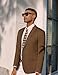 PJ PAUL JONES Casual Blazers for Men Fashion Slim Fit Suit Jacket Premium Blazers Suit Light Brown