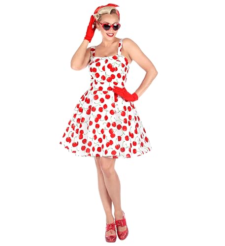W WIDMANN MILANO Party Fashion - Costume mode années 50, robe avec jupon et ceinture, rock'n'roll, carnaval