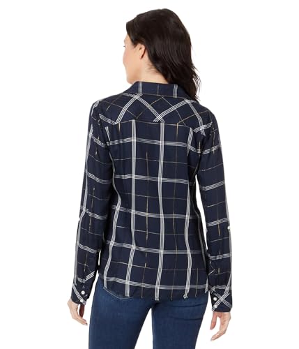Image of Tommy Hilfiger Women's Plaid Lurex Button Up Shirt