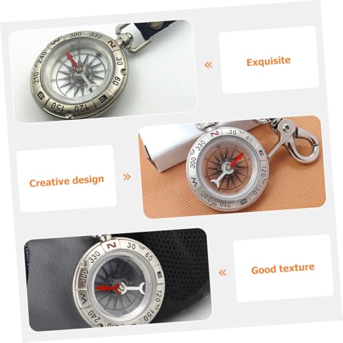 Brújula de Bolsillo Vintage Ligera y Portátil para Camping miniatura 6