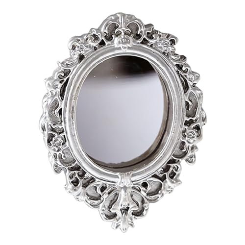 Espejo de pared vintage - Elegante estética rústica de resina - Espejo de pared redondo para decoración | para el hogar, dormitorio, habitación de los niños, apartamento, pueblo, oficina, hotel