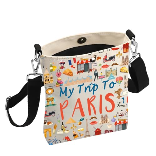 JYTAPP Paris Trip Travel Crossbody Purses for Women - My Trip To Paris Souvenir Gifts - Casual Crossbody Bag3