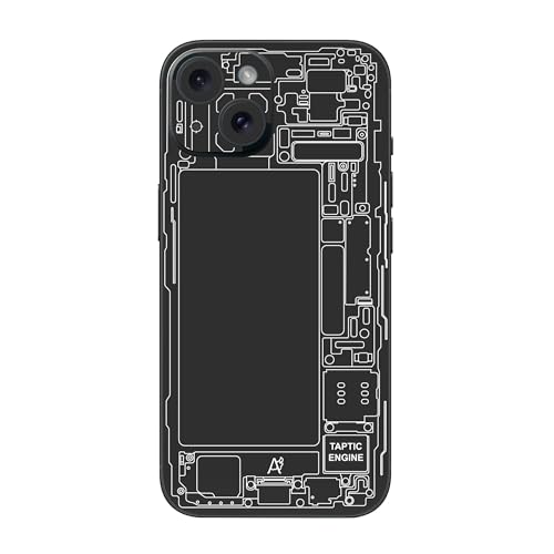 Image of Capes India Mobile Phone Skins Compatible with Apple iPhone 15 | Not a Cover /Case | Protective Film Vinyl Sticker (Teardown Black, Full Body Skin)