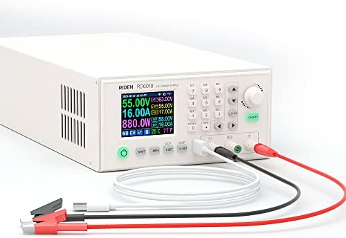 RD RD6018 DC Power Supply Variable Adjustable Lab Bench Power Supply Buck Converter Step Down Switching Regulated 4-Digital LCD Display 60V 18A 1080W