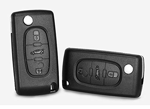 Sleutelbehuizing voor Peugeot met krasvrij lemmet en elektronica - Afbeelding 8