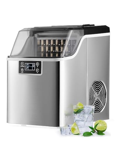 Macchina per il ghiaccio, produce 30 kg/24 ore, con funzione autopulente e pannello LCD, ideale per casa, ufficio, bar e ristorante