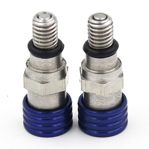 Motorradschraube Motorrad CNC M5 0,8 MM Gabel Entlüfter Relief Ventil Für Yamaha YZ85 YZ125 YZ 85 125 YZ250 YZ250F YZ426F YZ450F WR250F WR450F Dirt Bike(Blu)