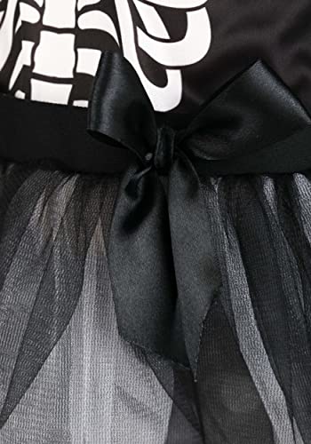 Disfraz de vestido esqueleto para niñas con leggings miniatura 5