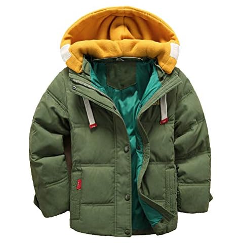 Odziezet Kids Winter Down Coat with Fur Hood Cover