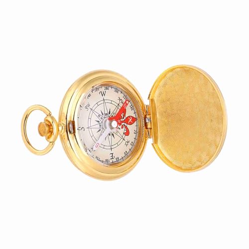 Brújula plegable para camping estilo reloj con llavero miniatura 4
