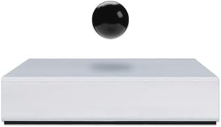 FLYTE Buda Ball Levitating Magnetic Sphere, Floating Magic Home Decor… (White/Black)