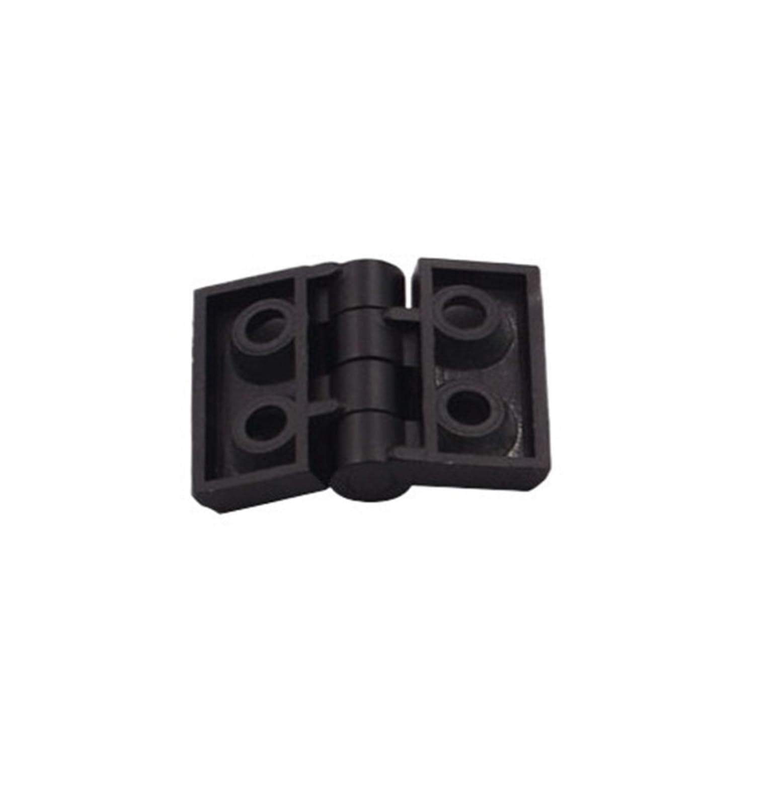 10 Uds 2020 3030 3040 4040 perfil de aluminio bisagra de Metal bisagra de aleación de Zinc bisagra de aluminio acabado conector de bisagra de puerta negro plata(Black,3040)