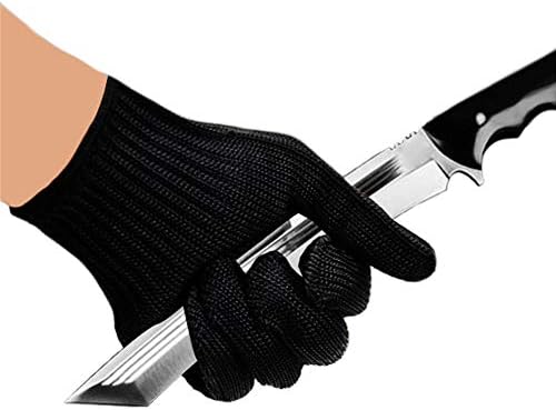 Cut Resistant Gloves, Safety Kitchen Cutting Gloves, Knife Proof Glove for Mandolin Slicing, Wood Carving, Fish Processing and Meat Cutting, EN388 Certified Food Grade Level 5 Protection (Medium)