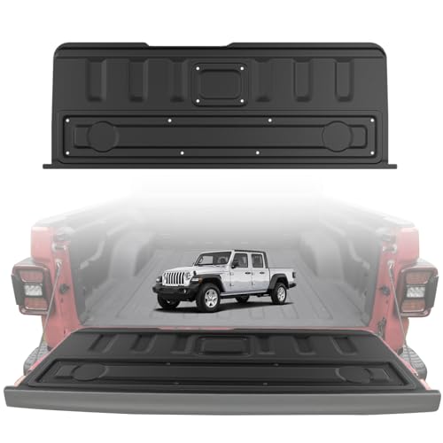 Image of TripleAliners Tailgate Mat Compatible with 2020-2025 2026 Jeep Gladiator JT Accessories, Tailgate Cover Custom Fit All Weather Protection Pickup Liner