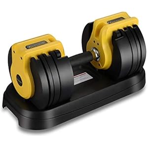 Grenaoh Fast Adjustable Dumbbell 5.5 to 30 lb Single Fitness