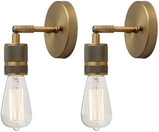 Yosoan Set of 2 Vintage Up/Down Wall Light Industrial Antique Wall Lamp Fitting Fixtures,Wall Sconce Edison Lamp for Kitchen, Hall, Dining Room, Bedroom,Bar, Restaurants, Coffee Shop (Antique)