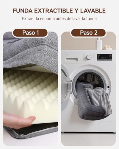 Miniatura 4 de KSIIA Cama Ortopédica Perro Grandes, Funda Extraíble y Lavable, 88x55x15cm