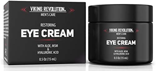 Viking Revolution Eye Cream for Men - Dark Circle Under Eye Cream - Mens Skin Care - Helps Against Puffiness, Under Eye Bags and Crowsfeet