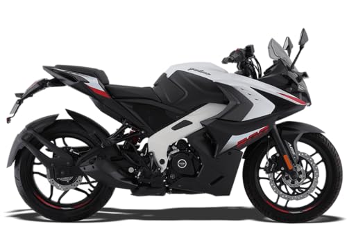 Image of Bajaj Pulsar Rs 200 Motorcycle /Motorbike - White - Ex-Showroom