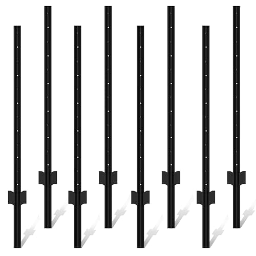 XYADA Fence Posts Sturdy Duty Metal Fence Post,U Post...