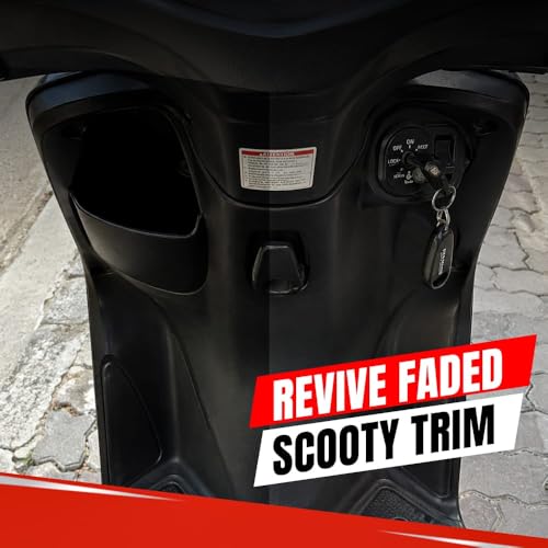 Image of CX2 Black Plastic Reborn | 300ml Plastic & Rubber Restorer | Revives Faded Exterior Trim & Bumpers | Long-Lasting UV Protection | Wash Resistant for Car, Bike, Scooty