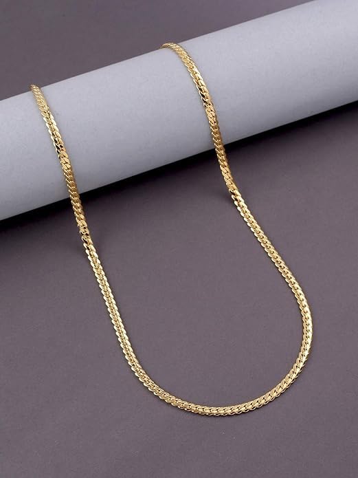 MEENAZ Men's Gold Stainless Steel Chain Combo - Image 6