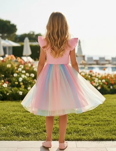 Image of PATPAT Girls Tulle Tutu Party Birthday Princess Formal Fancy Princess Dress