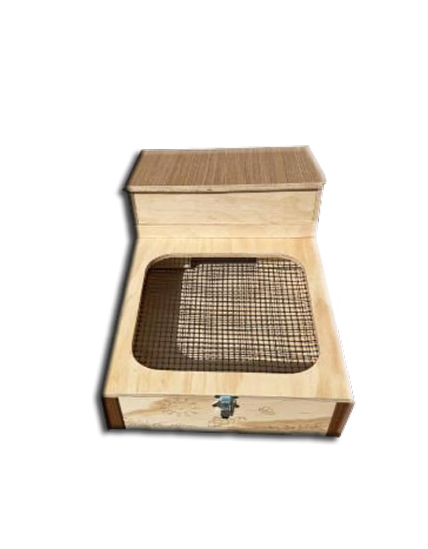 Casetta teca terrario tartarugario casa per taratarughe tartaruga di terra rettili recinto recinzione gabbia trasportino 60x40x23h trasportino ricovero box cuccia