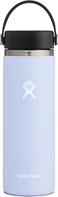 Hydro Flask 20 oz. Water Bottle - Stainless Steel, Reusable, Vacuum Insulated- Wide Mouth with Leak Proof Flex Cap