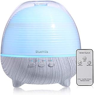 BlueHills Premium Essential Oil Diffuser with Remote Cute Aromatherapy Humidifier Large Capacity Coverage