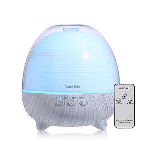 BlueHills Premium Essential Oil Diffuser with Remote Cute Aromatherapy Humidifier Large Capacity Coverage