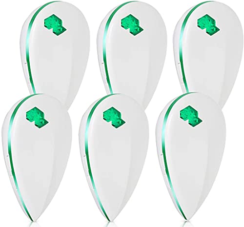 veorkide Ultrasuoni per Topi 6 Pack Repellente ad Ultrasuoni Anti Zanzare, Antizanzare con 3 modalità Professionale Anti Scarafaggi, Ratti, Ragni Non Tossico, Sicuro e Silenzioso