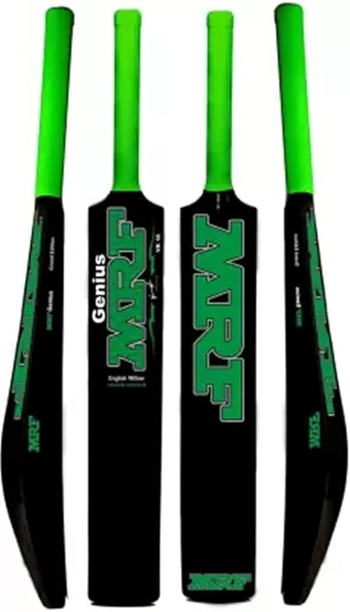 FELIDAE PVC/Plastic Cricket Bat Full Size (800-900 g) Color: Black/Green-picture-32