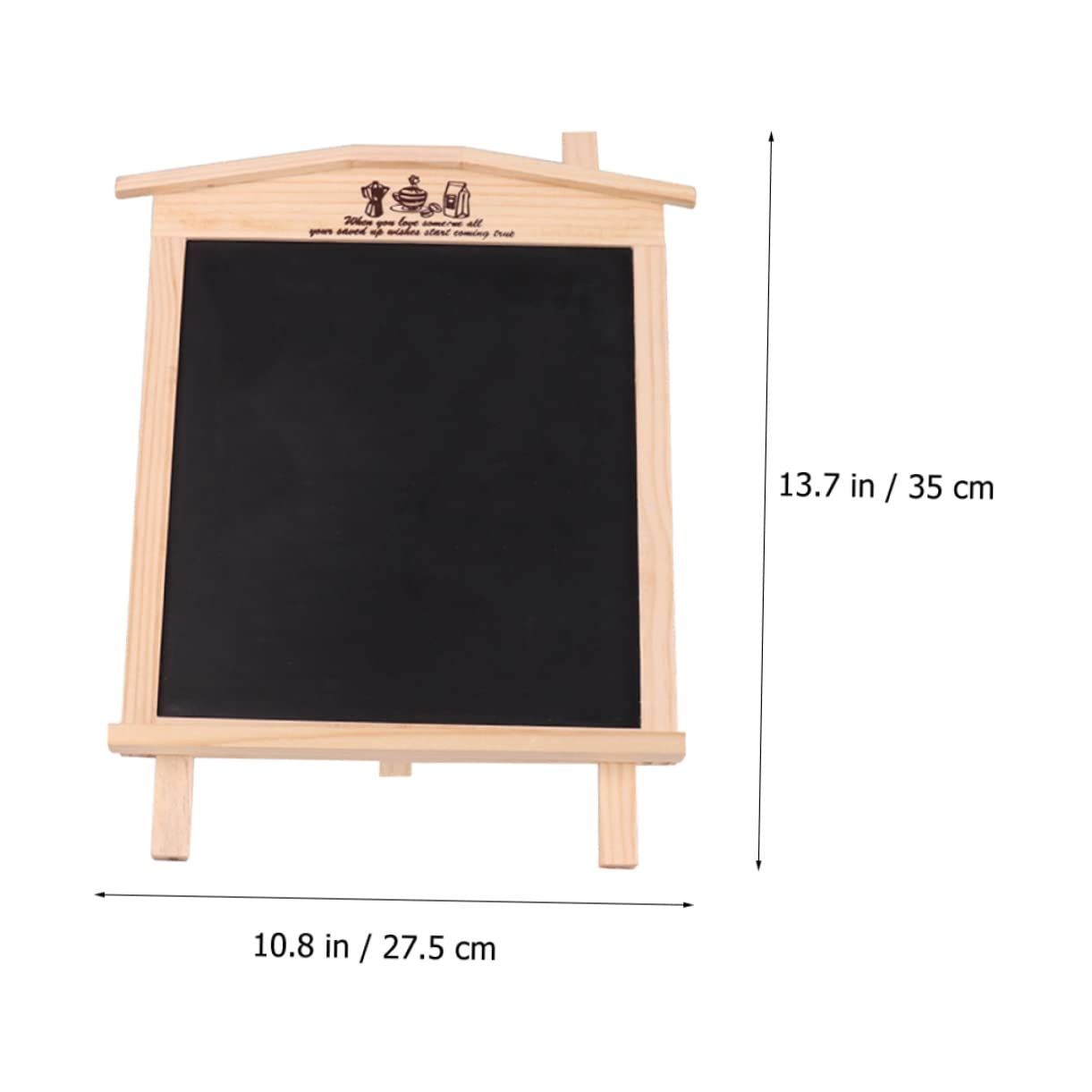 DOITOOL Erasable Chalkboard Sign Solid Base Decorative Message Board for Home Office Magnetic Small House Blackboard