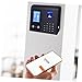 NUOBESTY 1Pc Face Recognition Clock Dual Recognition Attendance Machine with Fingerprint Reader for Office Small Business Supports Faces Fingerprints High Performance