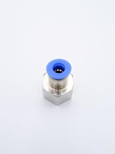 Vista 50 de Empuje para conectar conexión de tubo de 1/8" OD x 1/4" macho NPT rosca, línea de agua recta macho neumática, conectores de empuje rápido